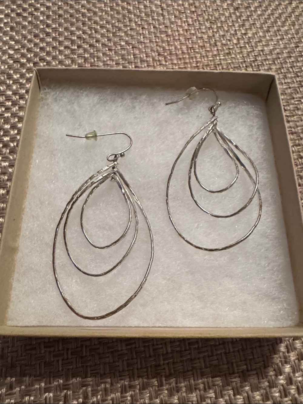 Silver Multi-Teardrop Hoop Earrings - Women Jewelry
